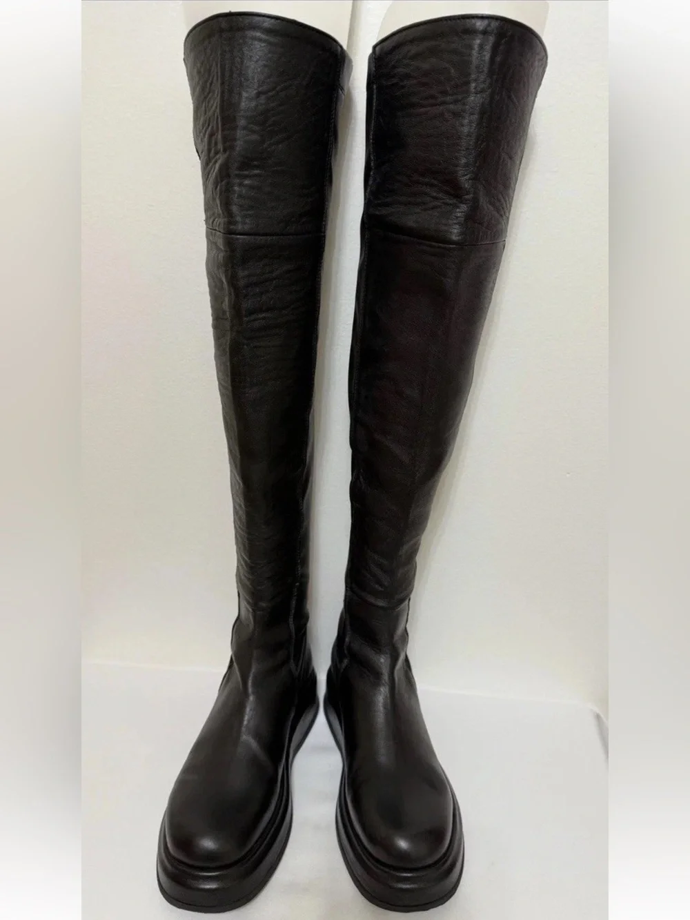 40 US 9.5 Italy 🇮🇹 Leonardo Principi Women Ovine Leather Blend Knee High Boot